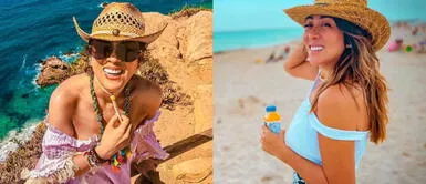 Cathy Saenz y top 3 de bikinis Cathy Sáenz se muestra feliz y radiante llevando 3 coquetos bikinis atemporales