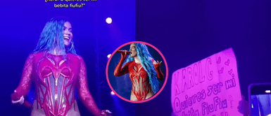 Karol G es sorprendida por divertida propuesta de fan Karol G se compromete tras recibir propuesta de fan: “¿Quieres ser mi bebita fiu fiu?”