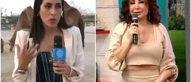 Romina Vega evitó hablar de su vida privada con Janet Periodista "cuadra" a Janet Barboza por preguntarle si está soltera: “No hablo de mi vida privada”