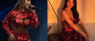 Yahaira Plasencia y Jazmín Pinedo comparten look de cuero Jazmín Pinedo y Yahaira Plasencia realizan duelo de estilo con imponente tendencia de invierno