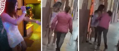 Madre saca a correazos a su hija de una discoteca en Pacasmayo Madre saca a correazos a su hija de una discoteca en Pacasmayo