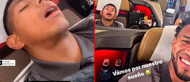 Edison Flores es troleado por Pedro Gallese Luis Advíncula y Pedro Gallese bromean a Edison Flores en viaje a Qatar | FOTO