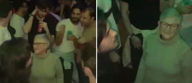 Miles de usuarios quedaron cautivados con esta señora. Foto: captura de TikTok Abuela acompañó a sus nietos a la discoteca y bailó con ellos hasta la madrugada