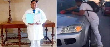 El doctor Caballero contó su testimonio sobre sus estudios. Médico cirujano revela su historia luego de limpiar parabrisas en México