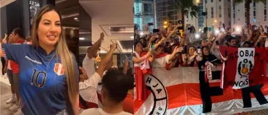 Pamela López, esposa de Christian Cueva, se roba el show en banderazo. Pamela López, esposa de Christian Cueva, se roba el show en banderazo bailando “El pío, pío” | VIDEO