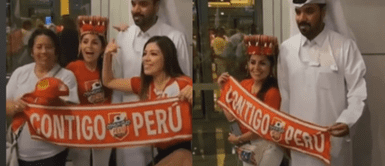 Qatar: hinchas peruanas llenan de abrazos a arábe pese a estar prohibido y este queda asombrado Qatar: hinchas peruanas llenan de abrazos a arábe pese a estar prohibido y este queda asombrado