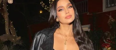 Janick Maceta se roba las palmas con un estilismo total black que reflejó el poder de un vestido negro invadido con lentejuelas y con una decoración de alto relieve de estilo gótico. Janick Maceta se atreve con un imponente vestido estilo gótico que exhibe su lado más glam