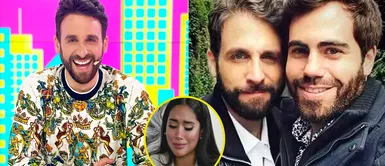Pareja de Rodrigo González atento al EN VIVO que hizo Amor y Fuego de la entrevista a Melissa Paredes. Novio de Peluchín reacciona en redes a equivocación de Melissa Paredes