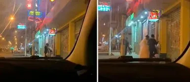 Recién casados pasan su noche de bodas en un hostal de 20 soles: Y llevó el chaufa Recién casados compran chaufa y pasan su noche de bodas en un hostal de 20 soles