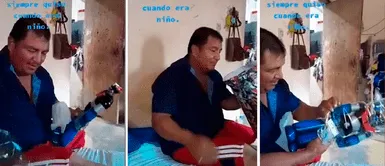 Hombre recibió el robot con el que siempre soñó de niño por el Día del Padre y así reaccionó Hombre recibió el robot con el que siempre soñó de niño por el Día del Padre y así reaccionó