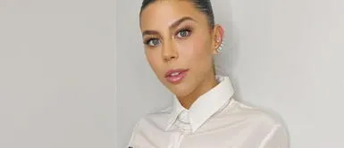 Alondra García con atrevido top bustier Alondra García Miró se atreve con la tendencia de la lencería a la vista en coqueto look invernal