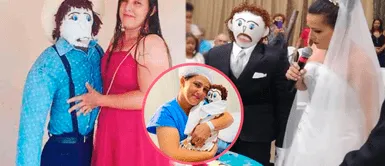 La mujer que se casó con un muñeco de trapo ahora ‘da a luz’ a su hijo: La mujer que se casó con un muñeco de trapo ahora ‘da a luz’ a su hijo: "Es genial"