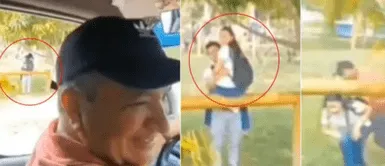 Chofer de camión se burlaba de pareja de enamorados, y termina sorprendido tras saber que se trataba de su hija y su novio. Viral: chofer se burlaba de enamorados y al darse cuenta que era su hija la persiguió a correazos