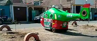 El medio de transporte sorprendió a miles en las redes sociales. Foto: @waldirllanos/ captura de TikTok El medio de transporte sorprendió a miles en las redes sociales. Foto: @waldirllanos/ captura de TikTok