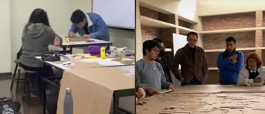 Estudiantes de Arquitectura de la UNI se amanecen haciendo trabajo y ocurre lo impensado Estudiantes de la UNI se amanecen para entregar trabajo final pero todo termina mal | VIDEO