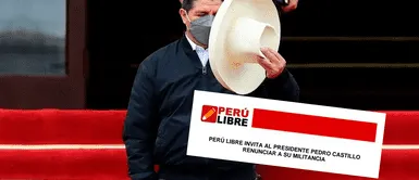 Pedro Castillo: Perú Libre le pide renunciar a su militancia antes de iniciarle proceso disciplinario Pedro Castillo: Perú Libre le pide renunciar antes de iniciarle proceso disciplinario