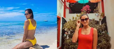 Vivian Baella se luce con bikini mix and match Vivian Baella posa junto a su pareja con un magnético bikini que expresa la moda mix and match