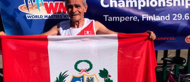Jaime León, de 80 años de edad, fue expresidente de Universitario de Deportes y ahora se dedica a las competencias de alto rendimiento Jaime León: expresidente de Universitario subcampeón en el Mundial Máster de Atletismo