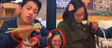 Joven convence a la hermana de su novia para que pruebe makis y ella queda fascinada con el sabor Joven convence a la hermana de su novia para que pruebe makis y ella queda fascinada con el sabor