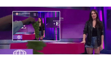 Jazmín Pinedo cumplió un mes en Jazmín Pinedo cumplió un mes en "Más Espectáculos"; esperó unas rosas y le dieron un racimo de uvas