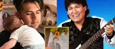 Deyvis Orosco va a visitar la tumba de su padre, Johnny Orosco, junto a su pequeño hijo Milan. Deyvis Orosco llevó por primera vez a su hijo Milan a visitar la tumba de su padre, Johnny Orosco, por ser "un día especial” | VIDEO