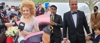 Lisandra Lizama y vestido de novia Lisandra Lizama lleva exclusivo vestido de novia de Alta Costura de más de 30 000 soles