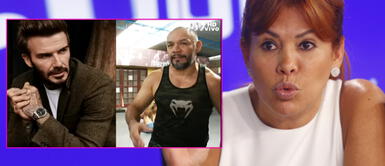 Magaly Medina se burla de novio de Tilsa Lozano por criticar a Christian Cueva y su atuendo rosa Magaly a Tilsa tras burlarse de Christian Cueva: "Jackson Mora no es Beckhan, para nada"