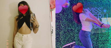 Kyara Villanella con chompa de cuadros Kyara Villanella se apodera de una vibrante moda con cálida y moderna chompa de cuadros