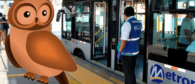 Servicio Servicio "Lechucero" del Metropolitano atenderá a partir del 22 de julio