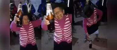 Adulta mayor se convierte en el alma de la fiesta Adulta mayor se convierte en el alma de la fiesta
