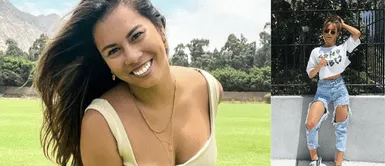 Fiorella Méndez se muestra desenfadada con jeans rasgados en medio del Street Style de New York Fiorella Méndez se muestra desenfadada con jeans rasgados en medio del Street Style de New York