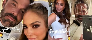 Jennifer Lopez y Ben Affleck se casaron en Las Vegas. Jennifer Lopez y Ben Affleck se casaron en Las Vegas: “Lo hicimos, el amor es paciente de veinte años” | VIDEO