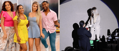 Brunella Horna quedó sorprendida al no ver a sus compañeros de 'América hoy' en pedida de mano Brunella Horna quedó sorprendida al no ver a sus compañeros de 'América hoy' en pedida de mano