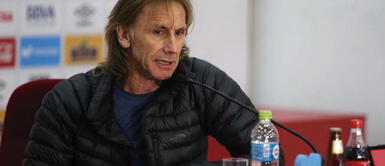 Ricardo Gareca serio en conferencia de prensa y se despide de la selección peruana Ricardo Gareca: "Nos vamos más convencidos del talento del futbolista peruano" | VIDEO