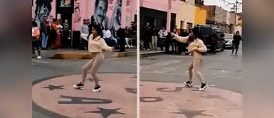 Joven la rompe bailando festejo en plena calle del Callao y se vuelve viral en TikTok Joven la rompe bailando festejo en plena calle del Callao y se vuelve viral en TikTok