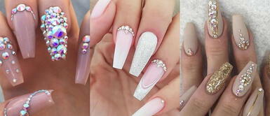 manicure de pedrería Tendencias en manicure: 5 diseños de pedrería para darle un toque glam a tus looks