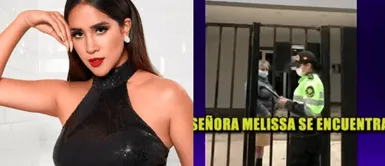 Melissa Paredes no podrá acercarse a su hija Policía fue en busca de Melissa Paredes para notificarle orden de alejamiento de su hija