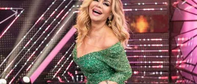 Gisela Valcárcel con vestido lentejuelas Gisela Valcárcel alista su regreso a la televisión con vestido de lentejuelas multicolores