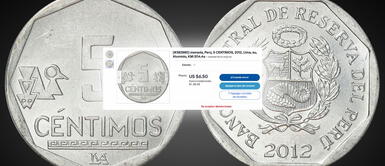 La moneda de 5 céntimos del 2012 es ofrecida a un monto elevado en dólares. Moneda de 5 céntimos del 2012: ¿Cuál es su asombroso precio y cómo venderlo en dólares?