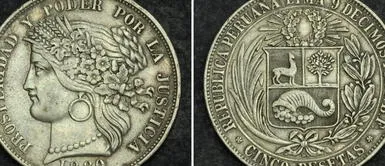 Peseta peruana: la moneda más cara y rara que ha ingresado al mercado internacional Peseta peruana: la moneda más cara y rara que ha ingresado al mercado internacional