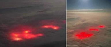 ¿Fin del mundo? Aclaran misterio sobre resplandor rojo que captó piloto al sobrevolar el oceano Atlántico ¿Fin del mundo? Aclaran misterio sobre resplandor rojo que captó piloto al sobrevolar el oceano Atlántico