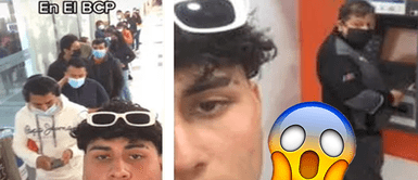 Hace broma pesada en banco: Hace broma pesada en banco: "Primer día robando" y las reacciones de las personas son viral