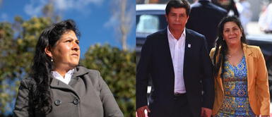 Lilia Paredes con look de Fiestas Patrias Lilia Paredes derrocha su mejor look en Fiestas Patrias con un traje sastre en lila bebé