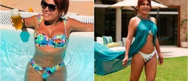 Magaly Medina se luce en bikini a sus 59 años y seguidores dicen que sí tiene ombligo Magaly orgullosa de cómo se ve a sus 59 años, pero sus seguidores resaltan que "sí tiene ombligo"