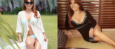 Magaly Medina con bikini holográfico Magaly Medina conquista Miami beach con traje de baño holográfico de sirena en lujoso yate