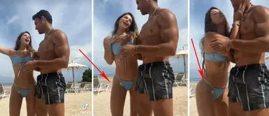 Flavia Laos deja ver su toalla higiénica tras presumir diminuto bikini en Tailandia |video Flavia Laos se luce con un sensual y diminuto bikini, causando revuelo en las redes sociales