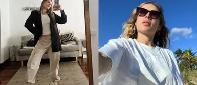 Ale Venturo con casaca puffer Ale Venturo emula a Kim Kardashian en outfit que fusiona el estilo urbano con la moda comfy