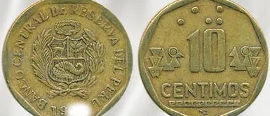 Las monedas de 10 céntimos de cierto año generaron controversia por su alto valor. La asombrosa moneda de 10 céntimos que puede valer 200 soles o cinco veces más