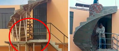Viral TikTok: albañiles construyen escalera de caracol ‘sin salida’ Viral TikTok: albañiles construyen escalera de caracol ‘sin salida’
