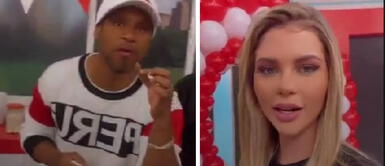 Edson Dávila disfrutó de unos deliciosos anticuchos, pero crudos. Foto: captura de América TV Edson Dávila disfrutó de unos deliciosos anticuchos, pero crudos. Foto: captura de América TV